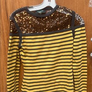 Jean Paul Gaultier Brown Sequin Top vintage.